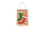 Christmas Kraft Paper Gift Bag