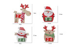 Wooden Christmas Advent Countdown Calendar Ornaments