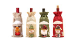 One or Two or Four Christmas Wine Bottle Cover Bags