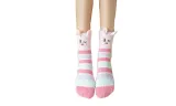 One or Two or Seven Pairs Animal Fluffy Slipper Socks for Women and Girls