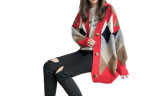 Free Size Knitted Open Front Cardigan for Women