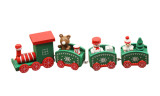 Wooden Christmas Train Ornaments