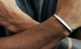 Stainless Steel Alphabet Cuff Bracelet
