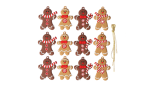 12Pcs Gingerbread Man Christmas Tree Hanging Pendant