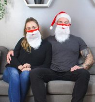 Funny Bearded Face Mask for Christmas