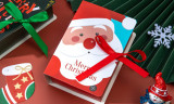 Book Shape Merry Christmas Candy Boxes Bags