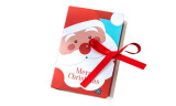 Book Shape Merry Christmas Candy Boxes Bags