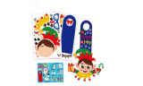 Christmas Three Decoration Door Hanging Sticker 