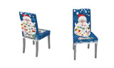 Two or Four or Eight Christmas Themed Stretch Chair Covers for Home Decor