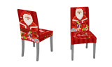 Two or Four or Eight Christmas Themed Stretch Chair Covers for Home Decor