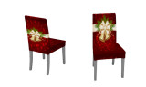 Two or Four or Eight Christmas Themed Stretch Chair Covers for Home Decor