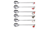 Christmas Spoon Stainless Steel Stirring Spoon with Pedant