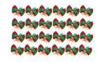 24 Piece Christmas Bow with Bells