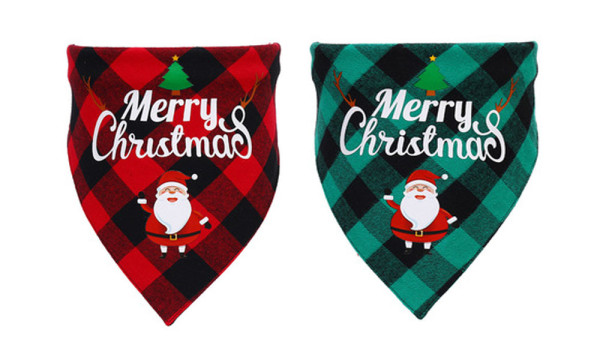 Reversible Christmas Dog Bandana