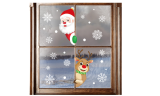 Christmas Santa Claus Deer Wall Stickers