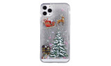 Christmas Flowing Glitter iPhone Case