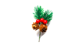 10Pcs Christmas Red Pinecones Decorations