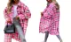 Women's Long Plaid Shirt