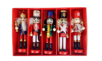 5 pcs  set soldier nutcrackers