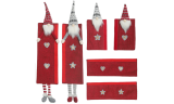 6pcs Christmas Gnome Refrigerator Door Handle Covers 