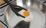 2 in 1 Silicone Multipurpose Non-stick Food Clip Egg Spatula