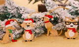 4 pcs  set Christmas Tree Ornaments Pendant