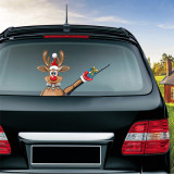 Christmas Car Rear Window Wiper Static Stickers