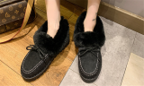Women's Non Slip Warm Flat Plush Shoes 