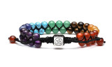 Double Layer 7 Chakra Healing Crystals Bracelet