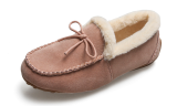 Women's Fuzzy Faux Fur Slip on Loafer Shoes
