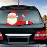 Christmas Car Rear Window Wiper Static Stickers