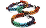 Double Layer 7 Chakra Healing Crystals Bracelet