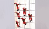 Santa Claus Climbing Up The Rope Ladder Decoration