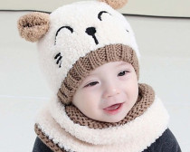 2 Piece Baby Winter Scarf and Hat
