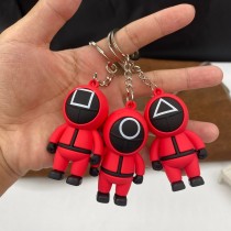 Squid Game Figures Mask Keychain