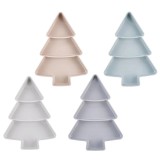 Christmas Tree Shape Candy Snacks Plastic Plates