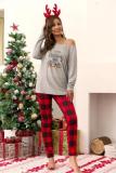 Two pieces Women Christmas Pajama Sets