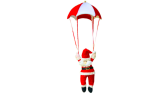 Santa Claus Snowman Parachute Pendant 