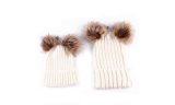 2PCS Mother&Baby Knitted Beanie Hats