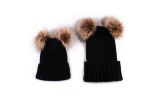 2PCS Mother&Baby Knitted Beanie Hats
