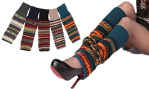Women Bohemian Knitted Thick Leg Warmers 