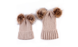 2PCS Mother&Baby Knitted Beanie Hats