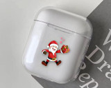 Christmas Transparent Clear Case Cover for Airpods