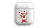 Christmas Transparent Clear Case Cover for Airpods