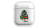 Christmas Transparent Clear Case Cover for Airpods