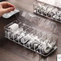 Transparent Cable Jewelry  Storage Box