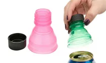 6pcs Reusable Plastic Beer Water Dispenser Lid Protector Caps