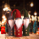 Handmade Gnome Xmas Wine Bottle Covers