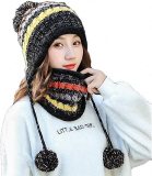 Chunky Knitted Winter Hat and Scarf