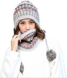 Chunky Knitted Winter Hat and Scarf